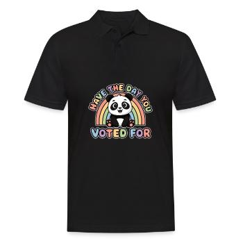 Have the day you voted for Funny - Men's Polo Shirt - black - Front - Kai (181cm)