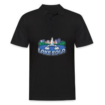 Lake Eola Orlando Florida Urlaub Souvenir - Männer Poloshirt - Schwarz - Vorne - Kai (181cm)