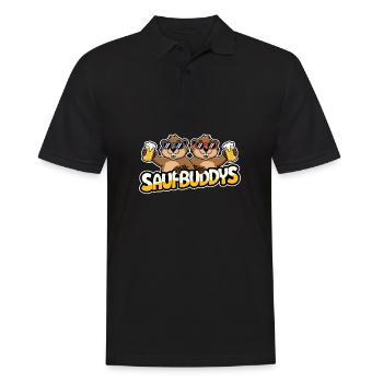 Saufbuddy Saufbuddies Saufen Bier Alkohol Fête Bie - Polo Homme - noir - Devant - Kai (181cm)