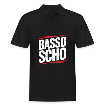Bassd scho – Culte franconien prononçant le dialecte Frängi - Polo Homme - noir - Devant - Kai (181cm)