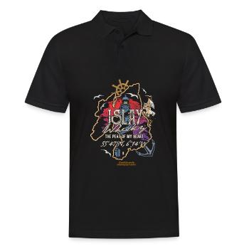 Islay Single Malt Whisky - Männer Poloshirt - Schwarz - Vorne - Kai (181cm)