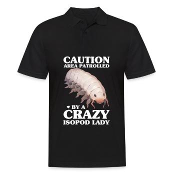 Isopoden - Männer Poloshirt - Schwarz - Vorne - Kai (181cm)