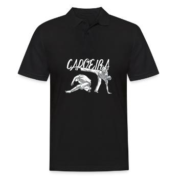 Capoeira - Danse de combat - Capoeira Arts martiaux - Polo Homme - noir - Devant - Kai (181cm)