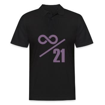 Bitcoin 21 Million Limit – Infinitely Valuable - Men's Polo Shirt - black - Front - Kai (181cm)