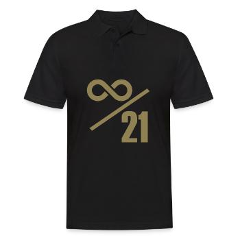 Bitcoin 21 Million Limit - Infinitely Valuable - Men's Polo Shirt - black - Front - Kai (181cm)