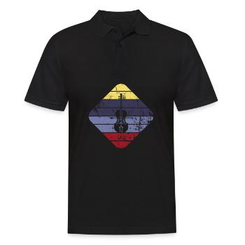 Cello - Men's Polo Shirt - black - Front - Kai (181cm)