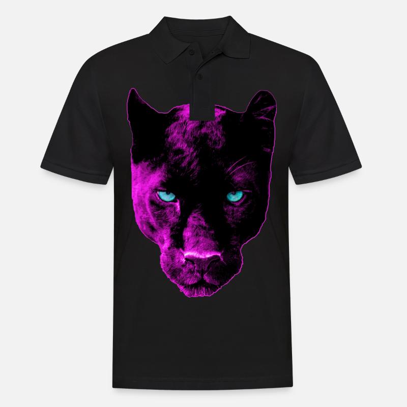 Pink Panther Geschenkidee - Männer Poloshirt - Schwarz