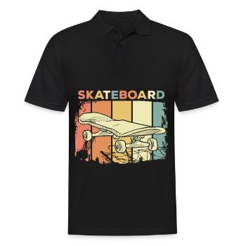 Skateboard - Polo Homme - noir - Devant - Kai (181cm)