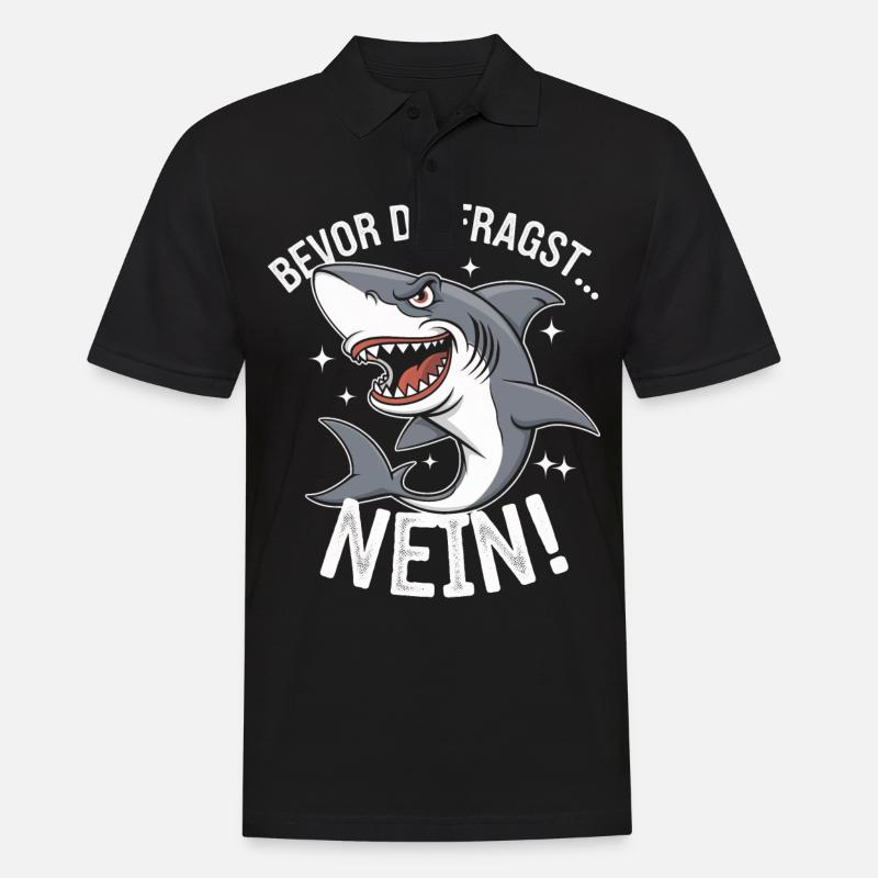 Requin Requin Requins Requin - Polo Homme - noir