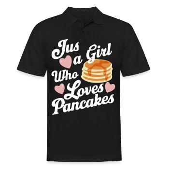 Pancakes Breakfast Food Pancake - Men's Polo Shirt - black - Front - Kai (181cm)