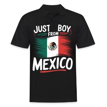 Mexico Mexico Mexican Spanish - Men's Polo Shirt - black - Front - Kai (181cm)