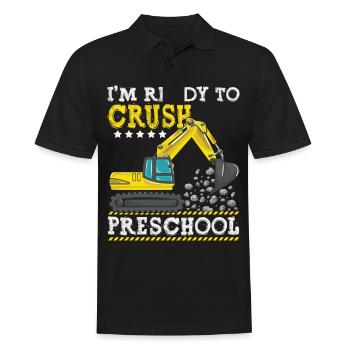 Kids I m Ready To Crush Preschool Construction - Männer Poloshirt - Schwarz - Vorne - Kai (181cm)