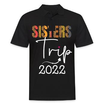 Sisters Trip 2022 Weekend vacation Lover Girls - Men's Polo Shirt - black - Front - Kai (181cm)