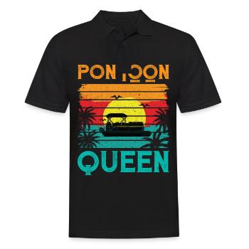 Rétro Vintage Style Pontoon Queen - Polo Homme - noir - Devant - Kai (181cm)