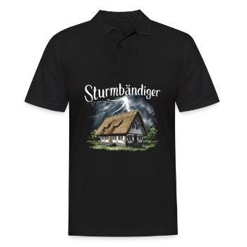 Dompteur de tempête Nordeutsch Friesland Maison au toit de chaume - Polo Homme - noir - Devant - Kai (181cm)