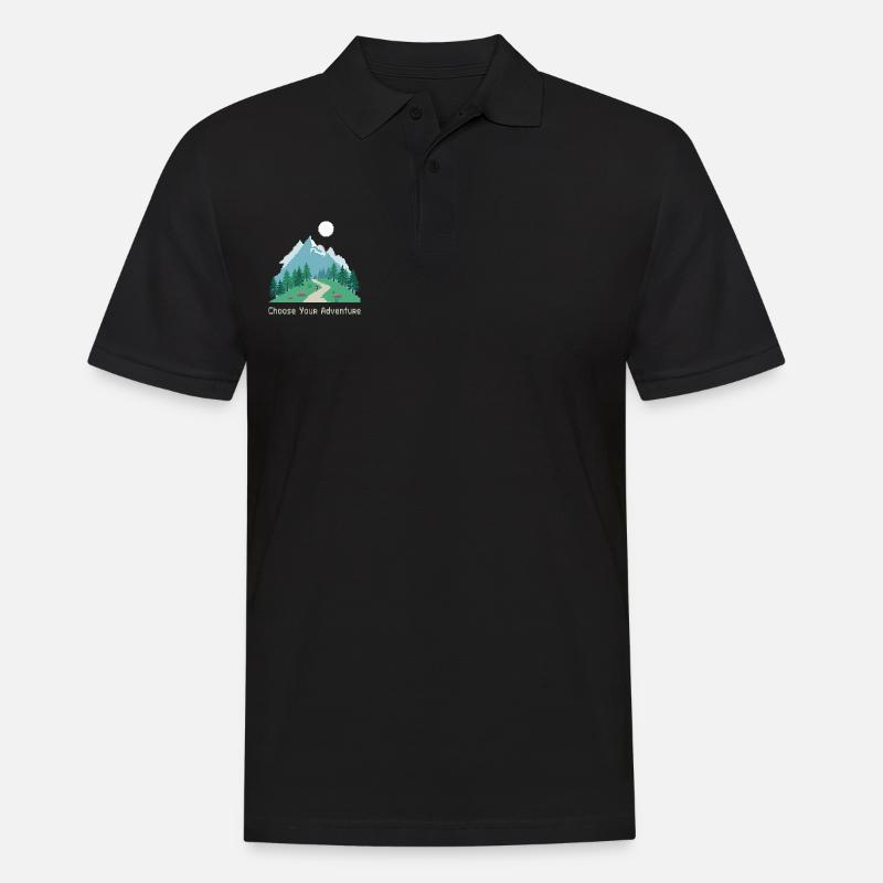 Retro Gaming Abenteuer - Männer Poloshirt - Schwarz