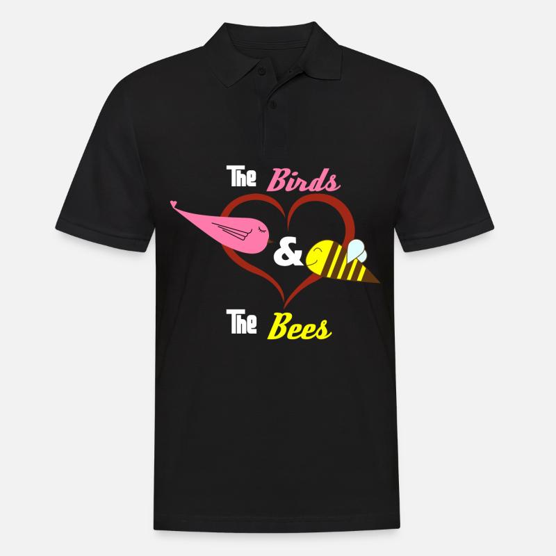 Bienen - Männer Poloshirt - Schwarz