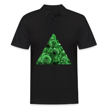 Herbst - Männer Poloshirt - Schwarz - Vorne - Kai (181cm)