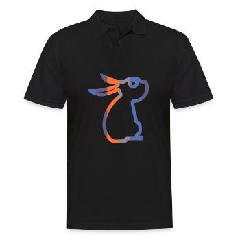 Hare - Men's Polo Shirt - black - Front - Kai (181cm)