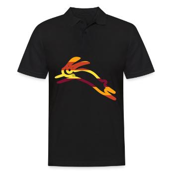 Hare - Men's Polo Shirt - black - Front - Kai (181cm)