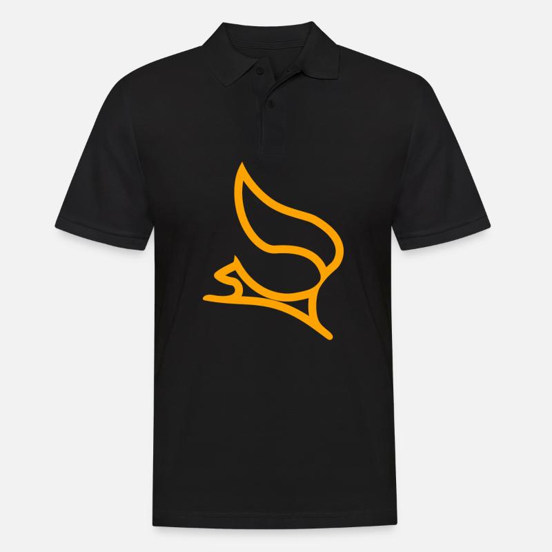 Eichhörnchen - Männer Poloshirt - Schwarz