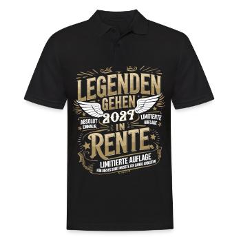 Legends to retire in 2027 - Men's Polo Shirt - black - Front - Kai (181cm)
