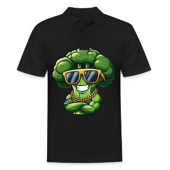 Cool Broccoli Sunglasses Gangster Vegetables - Men's Polo Shirt - black - Front - Kai (181cm)