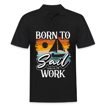 Segler Segelschiff Segelboot - Männer Poloshirt - Schwarz - Vorne - Kai (181cm)