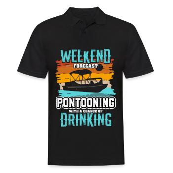 Bateau ponton - Polo Homme - noir - Devant - Kai (181cm)