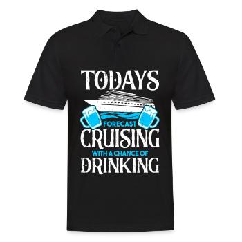 Cruise Cruise Vacation Cruiser - Men's Polo Shirt - black - Front - Kai (181cm)