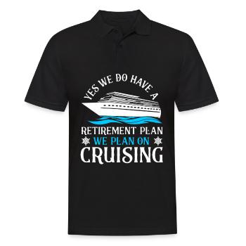 Kreuzfahrt Kreuzfahrturlaub Kreuzfahrer - Männer Poloshirt - Schwarz - Vorne - Kai (181cm)