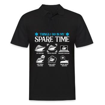 Cruise Cruise Vacation Cruiser - Men's Polo Shirt - black - Front - Kai (181cm)