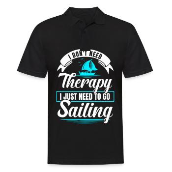 Segler Segelschiff Segelboot - Männer Poloshirt - Schwarz - Vorne - Kai (181cm)
