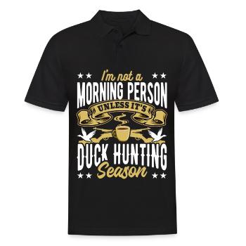 Duck hunters Duck hunting dogs hunting excursion - Men's Polo Shirt - black - Front - Kai (181cm)