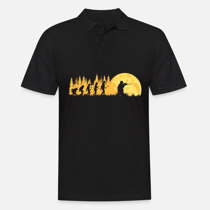 Hunter Evolution Hunting - Polo Homme - noir