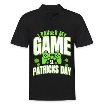 Gaming Game Gamer I created my game for the St. - Men's Polo Shirt - black - Front - Kai (181cm)
