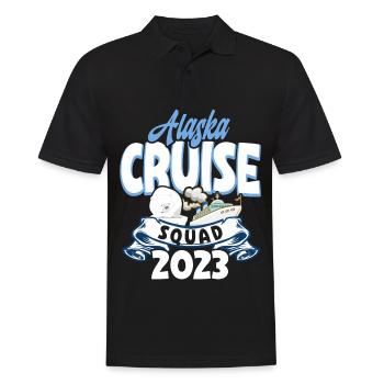 Kreufahrt Kreuzfahrtreisender Alaska Squad Cruise - Men's Polo Shirt - black - Front - Kai (181cm)