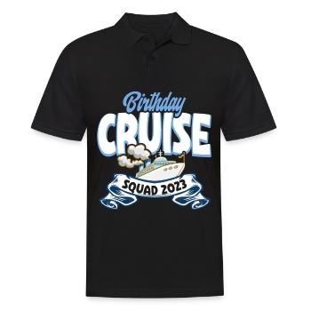 Cruise Cruise Travelers Birthday - Men's Polo Shirt - black - Front - Kai (181cm)