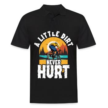 Saying mountain biker - Men's Polo Shirt - black - Front - Kai (181cm)