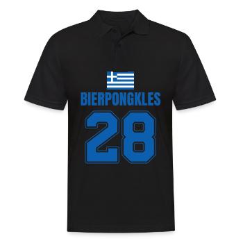 Fußball Griechenland Mallorca Sauf Trikot - Männer Poloshirt - Schwarz - Vorne - Kai (181cm)
