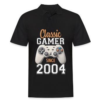 Video Gaming 20 Geburtstag 2004 Classic Gamer - Männer Poloshirt - Schwarz - Vorne - Kai (181cm)