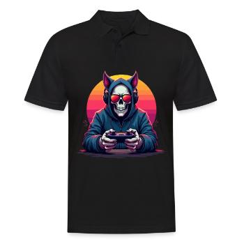 Lunettes de soleil et casques gamer skull en pop - Polo Homme - noir - Devant - Kai (181cm)
