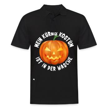 My pumpkin costume is in the laundry Funny - Men's Polo Shirt - black - Front - Kai (181cm)