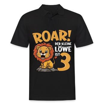 3ème Anniversaire Jeune Lion - Polo Homme - noir - Devant - Kai (181cm)