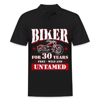 30 Anniversaire 1995 Moto Moto - Polo Homme - noir - Devant - Kai (181cm)