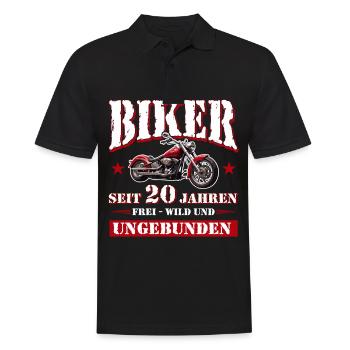 20 Anniversaire 2005 Moto Moto - Polo Homme - noir - Devant - Kai (181cm)