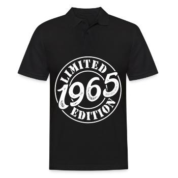 60e anniversaire 1965 Edition limitée 60 ans - Polo Homme - noir - Devant - Kai (181cm)