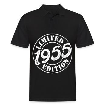 70th Birthday 1955 Limited Edition 70th Anniversary - Men's Polo Shirt - black - Front - Kai (181cm)