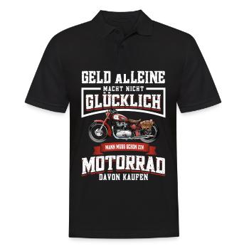 Moto Motard Drôle Motard Cadeaux - Polo Homme - noir - Devant - Kai (181cm)