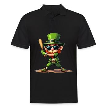 Baseball Leprechaun Sports Saint-Patrick - Polo Homme - noir - Devant - Kai (181cm)